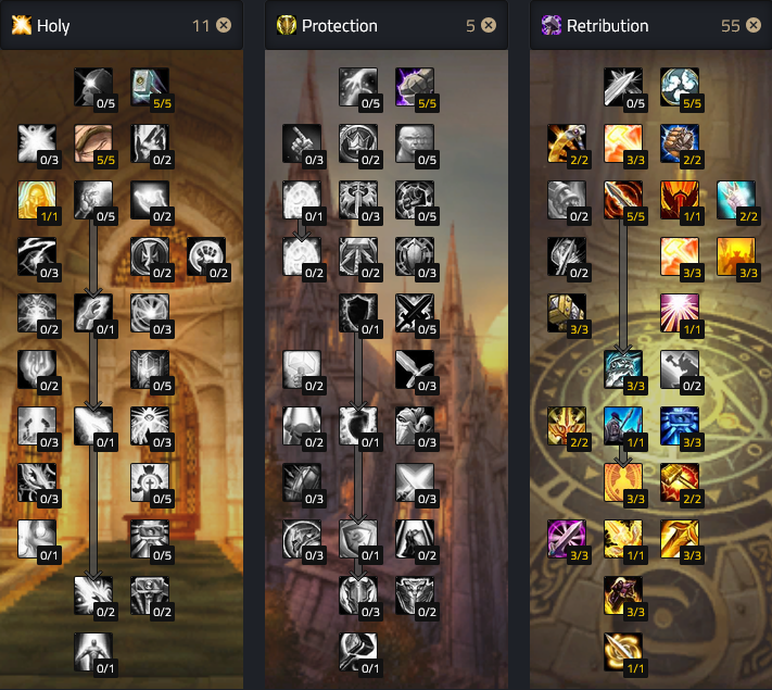 Retribution Paladin DPS PVE Build Talents.png