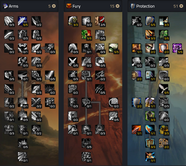 Protection Warrior Tank PVE Dungeon Build Talents.png