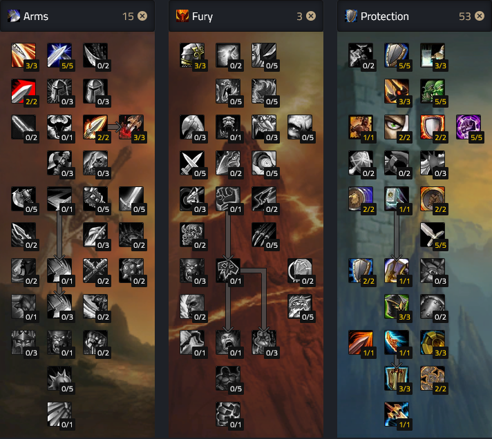 Protection Warrior Tank PVE Raid Build Talents.png