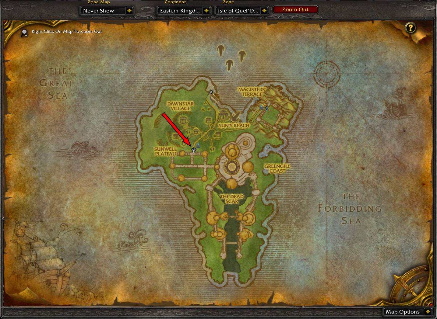 Sunwell Plateau Location.jpg